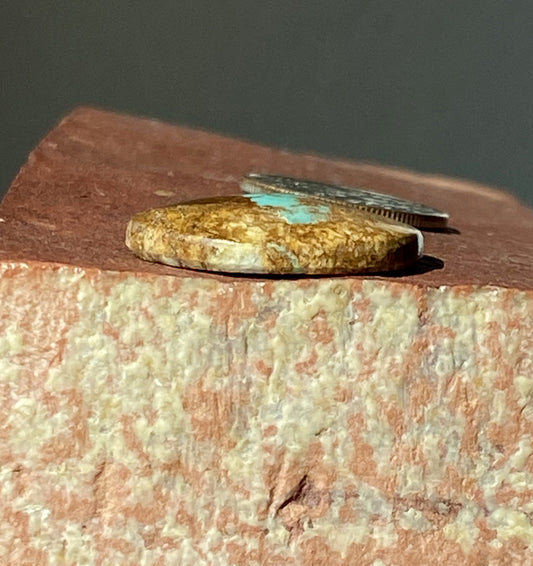 13 carat boulder-cut Stone Mountain Turquoise cabochon
