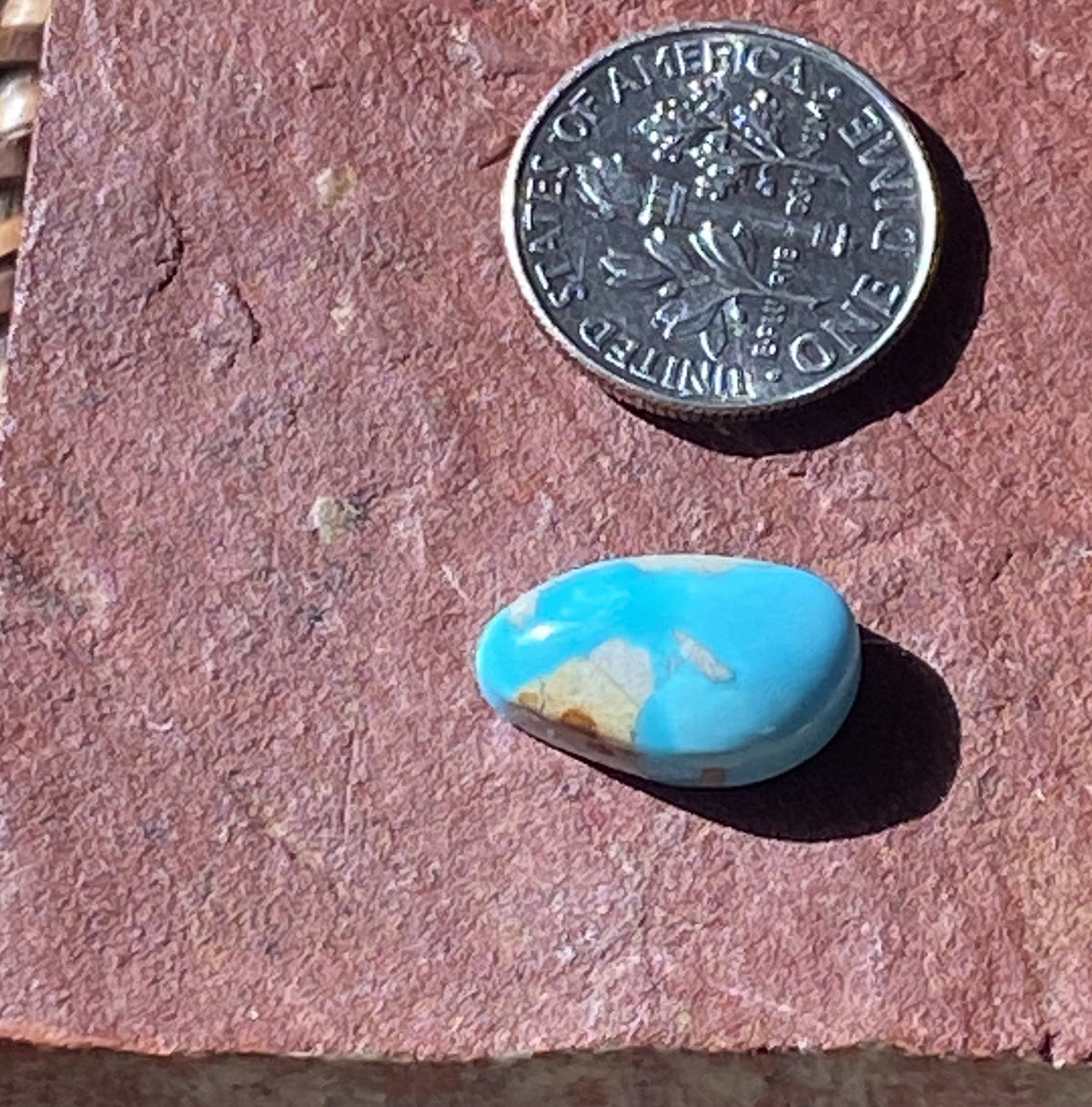 5 carat natural Blue June Turquoise cabochon