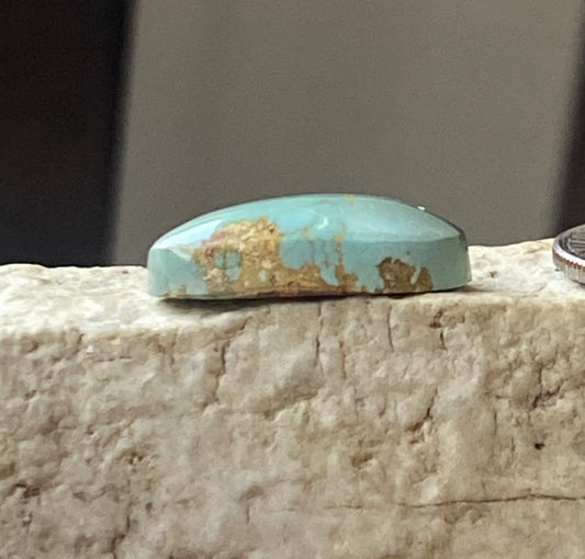 8 carat blue Stone Mountain Turquoise cabochon