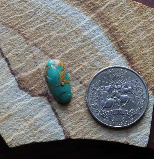 5 carat blue Stone Mountain Turquoise cabochon 5 carat blue Stone Mountain Turquoise cabochon