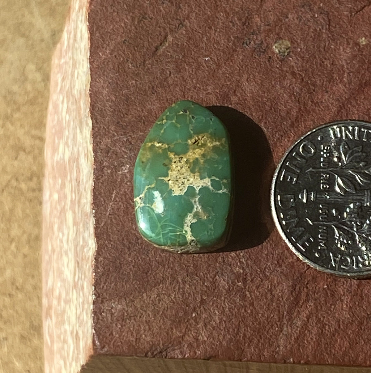 7.8 carat green Stone Mountain Turquoise cabochon