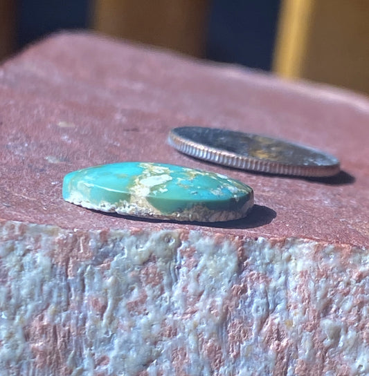 4 carat green natural Stone Mountain Turquoise cabochon