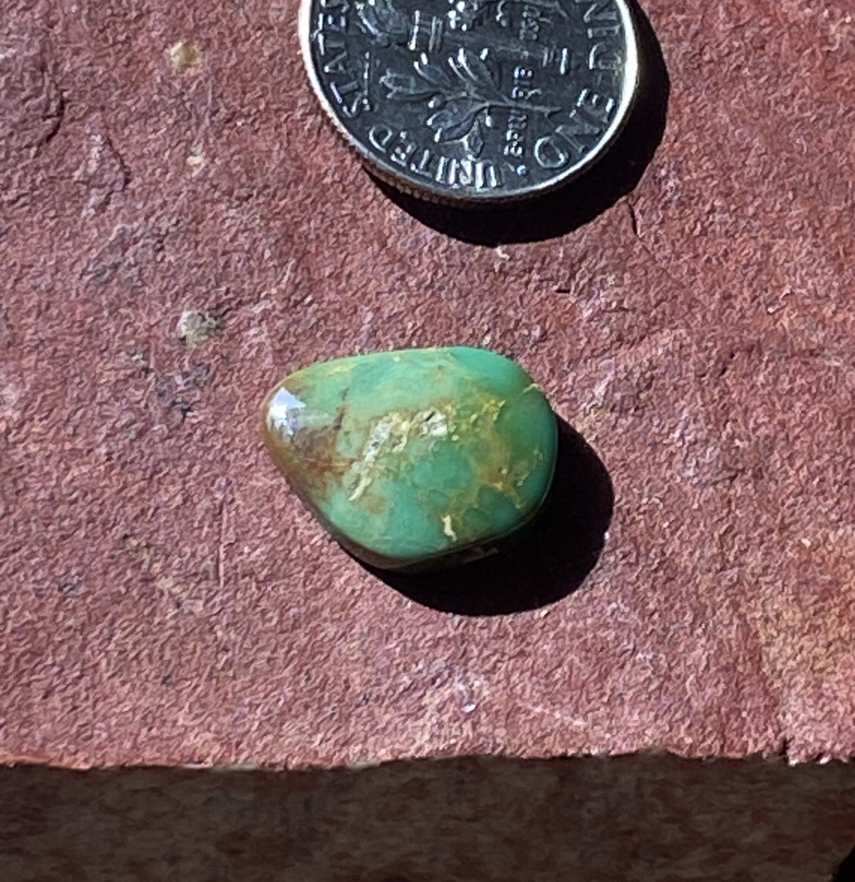 5 carat green Stone Mountain Turquoise cabochon