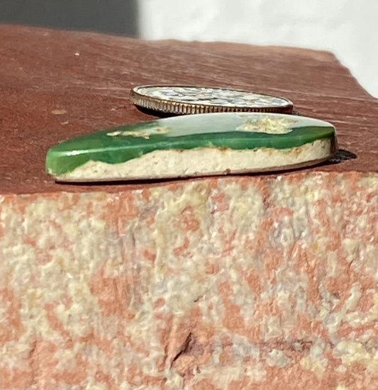 12 carat natural boulder-cut blue Stone Mountain Turquoise cabochon flat top