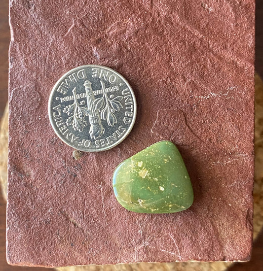 7 carat forest green Stone Mountain Turquoise cabochon
