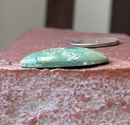 13 carat green Stone Mountain Turquoise cabochon