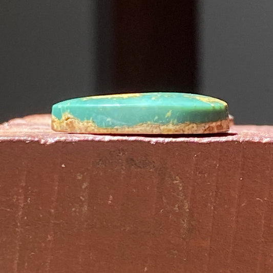 9 carat green teal Stone Mountain Turquoise cabochon