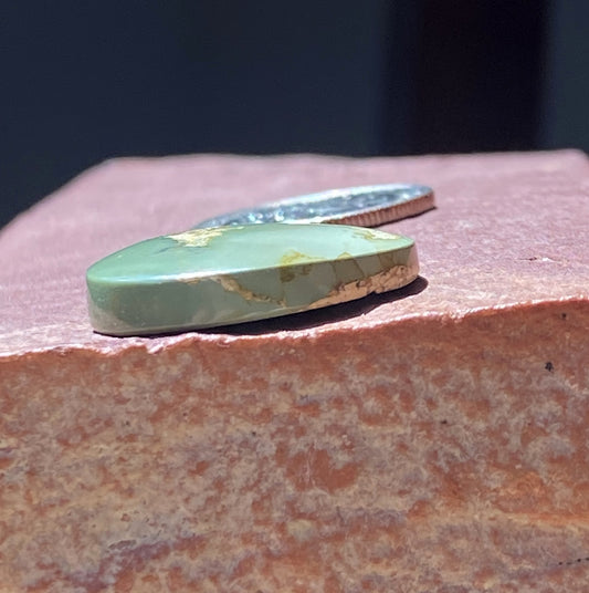 12 carat green Stone Mountain Turquoise cabochon
