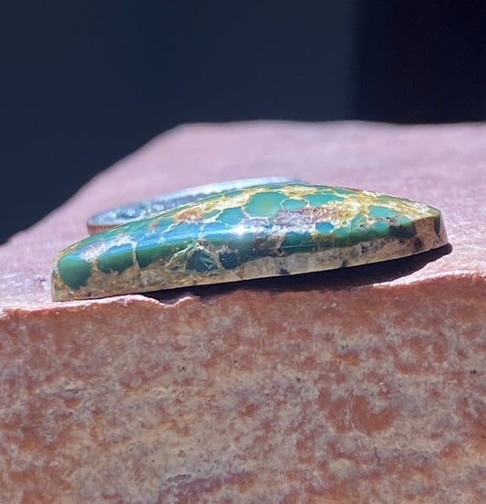15 carat dark green Stone Mountain Turquoise cabochon