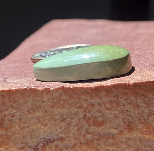 13 carat light green natural Stone Mountain Turquoise cabochon