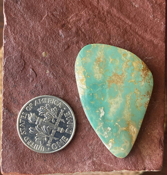 26 carat natural green Stone Mountain Turquoise cabochon