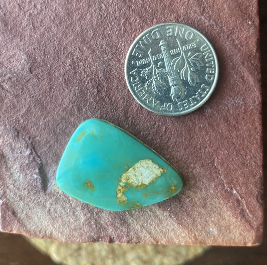 11 carat deep green Stone Mountain Turquoise cabochon