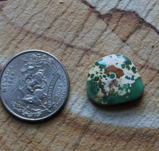 11 carat green boulder-cut Stone Mountain Turquoise cabochon 11 carat green boulder-cut Stone Mountain Turquoise cabochon