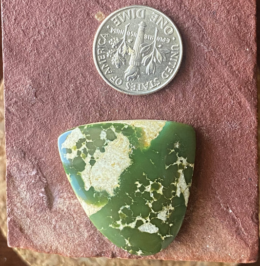 27 carat deep green Stone Mountain Turquoise cabochon