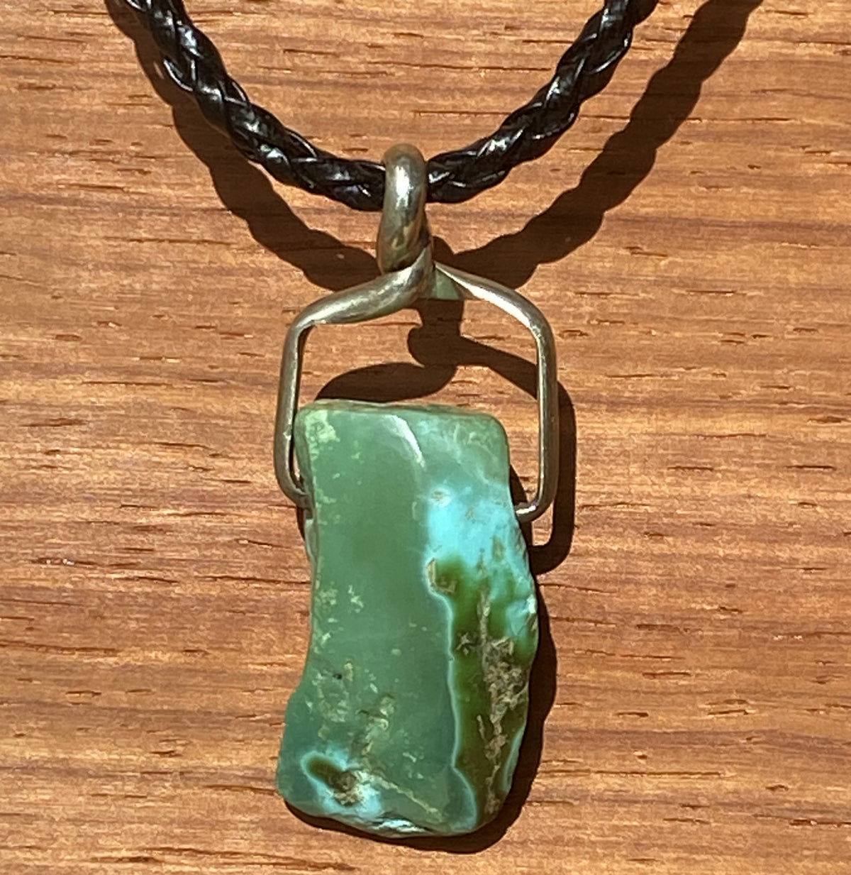 Reversible Multicolor Stone Mountain Turquoise "Character Bead" pendant