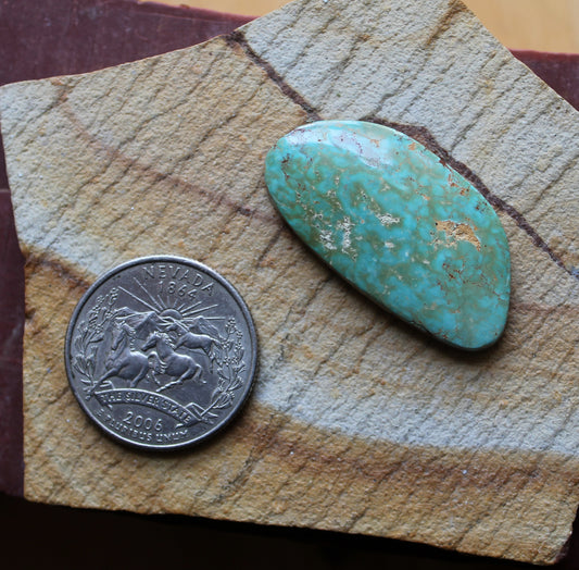 27 carat Stone Mountain Turquoise cabochon 27 carat Stone Mountain Turquoise cabochon