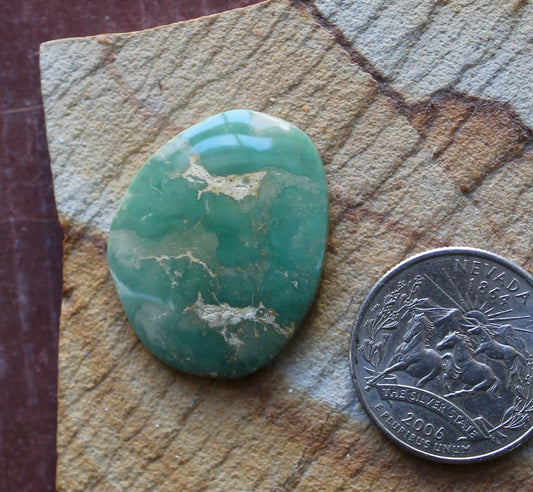 24 carat sea green Stone Mountain Turquoise cabochon 24 carat sea green Stone Mountain Turquoise cabochon
