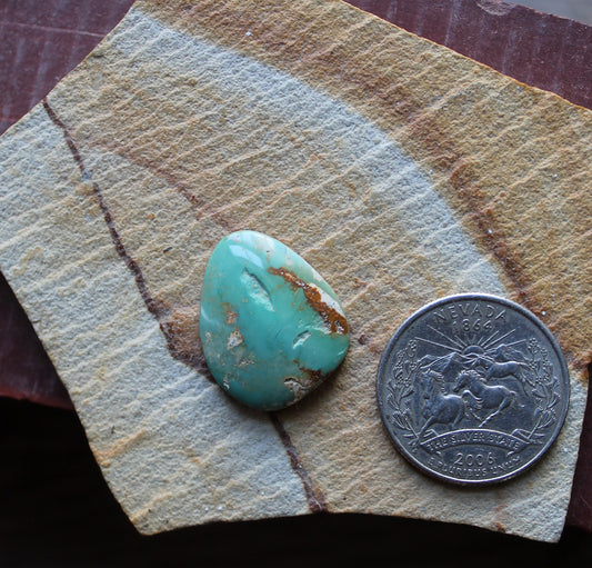 15 carat Stone Mountain Turquoise cabochon 15 carat Stone Mountain Turquoise cabochon