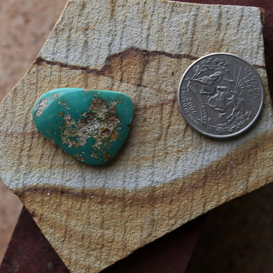 16 carat green Stone Mountain Turquoise cabochon 16 carat green Stone Mountain Turquoise cabochon