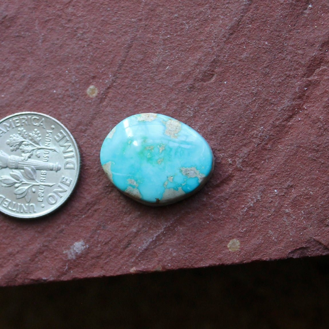 10 carat sky blue Stone Mountain Turquoise cabochon