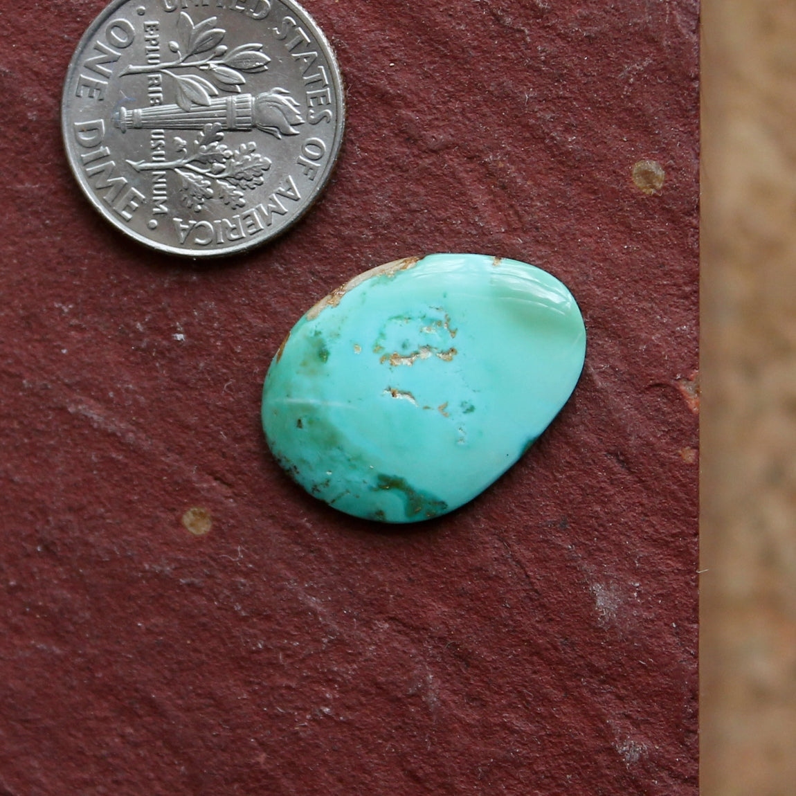 7 carat blue Stone Mountain Turquoise cabochon