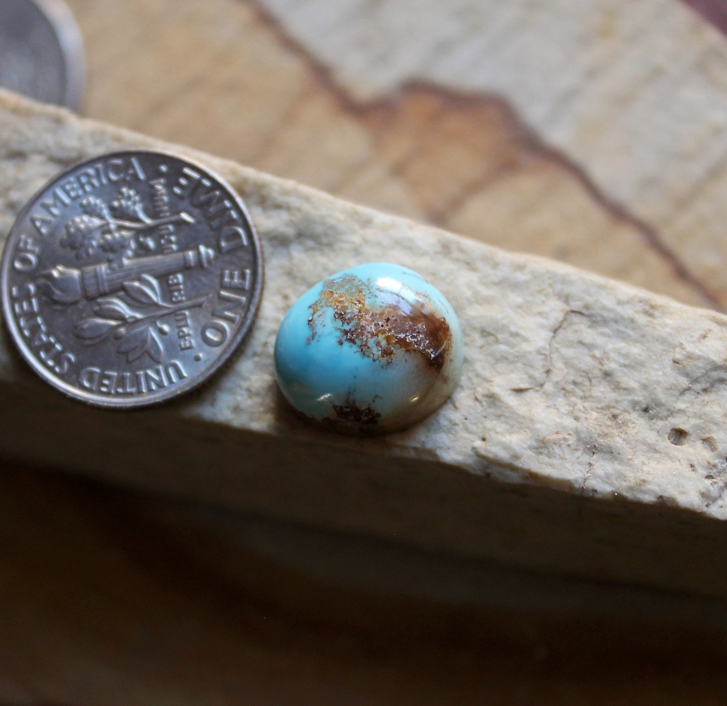 5 carat blue Stone Mountain Turquoise cabochon