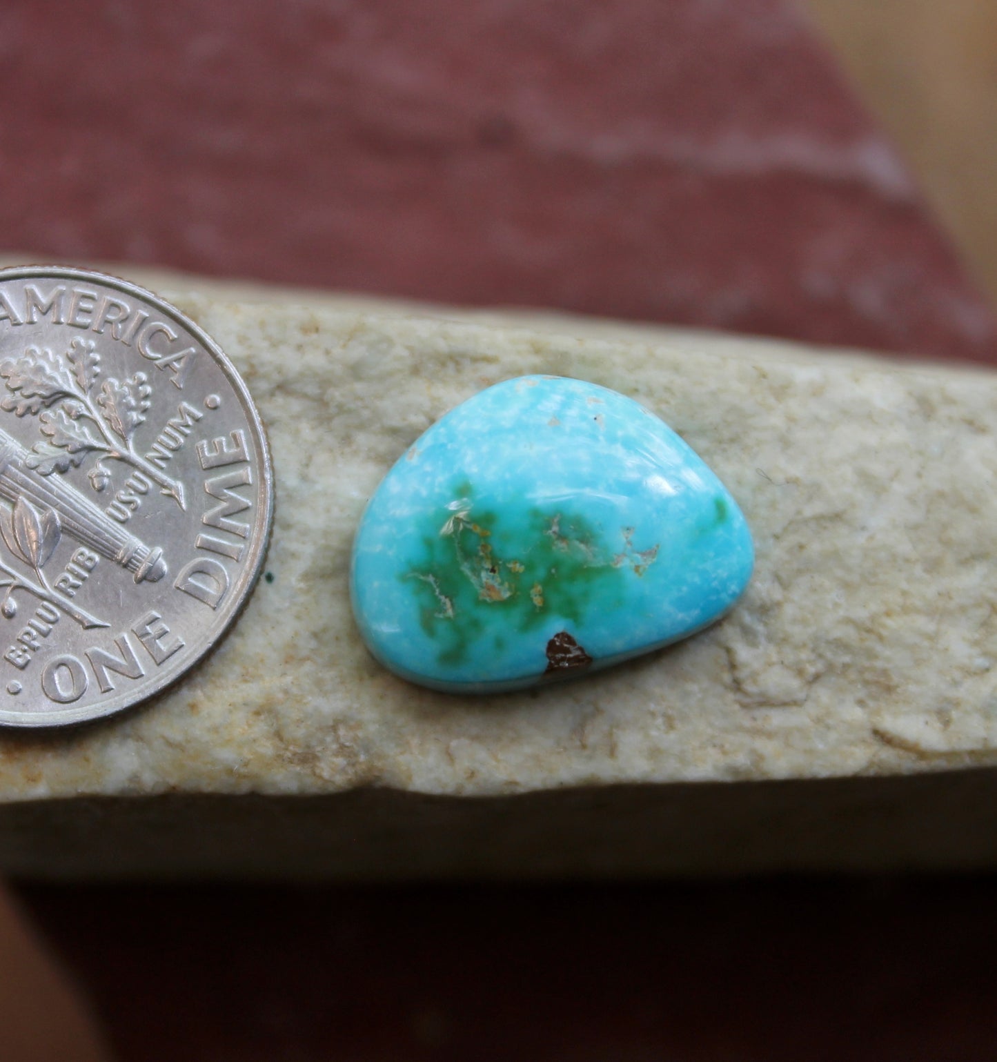 6 carat color change Stone Mountain Turquoise cabochon