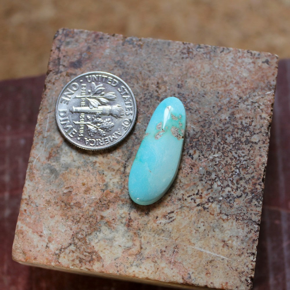 7.6 carat blue Stone Mountain Turquoise cabochon