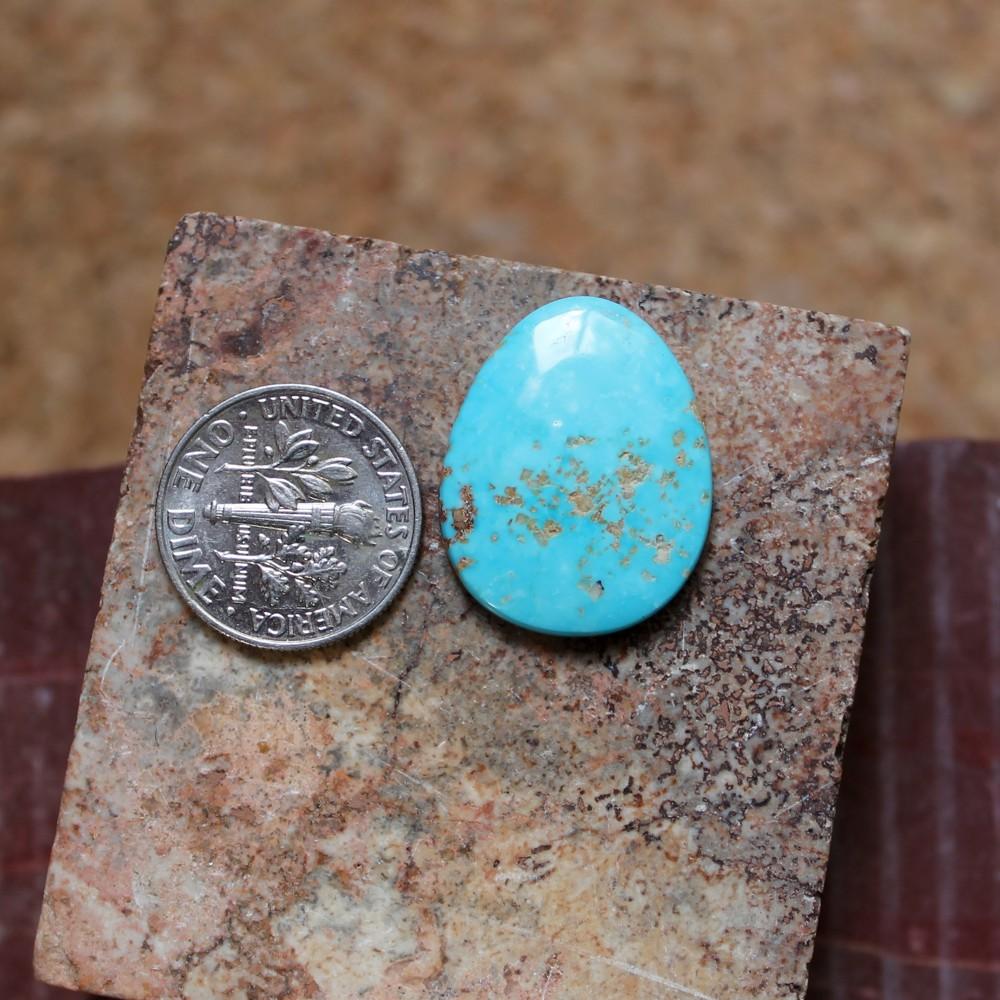 12 carat blue Stone Mountain Turquoise cabochon - Nevada Cassidys