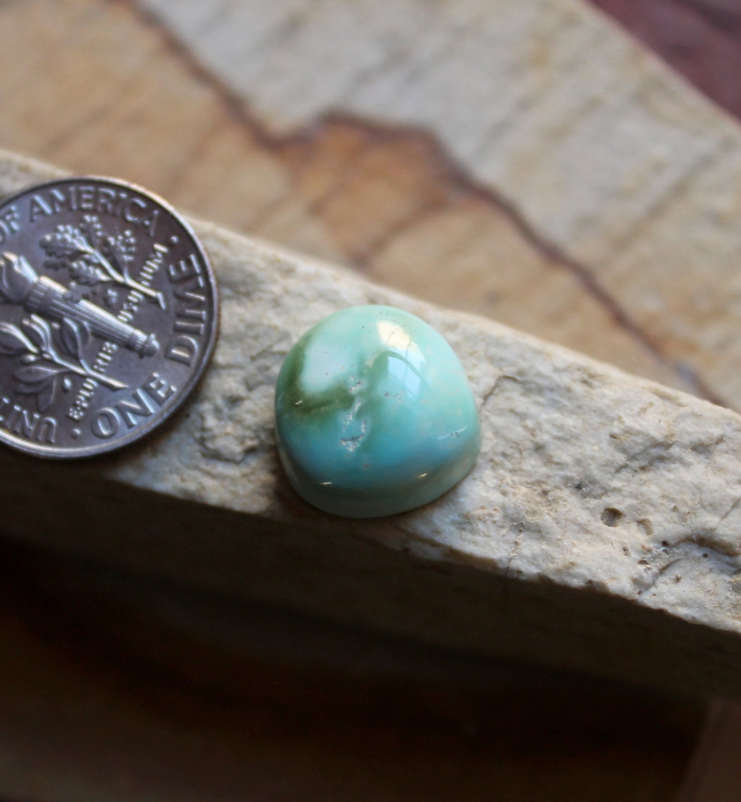 5 carat color change Stone Mountain Turquoise cabochon