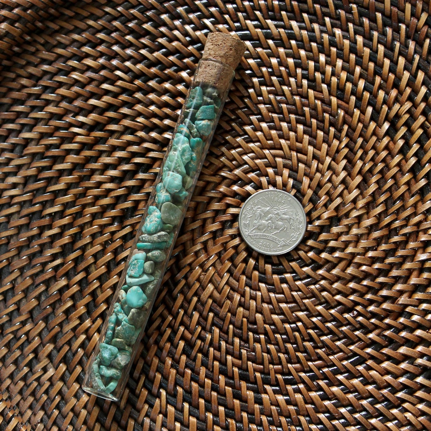 Rockhounder's gift of natural green turquoise nuggets