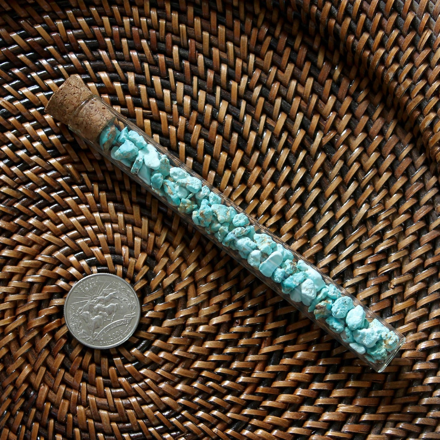 Rockhounder's gift of natural light blue turquoise nuggets