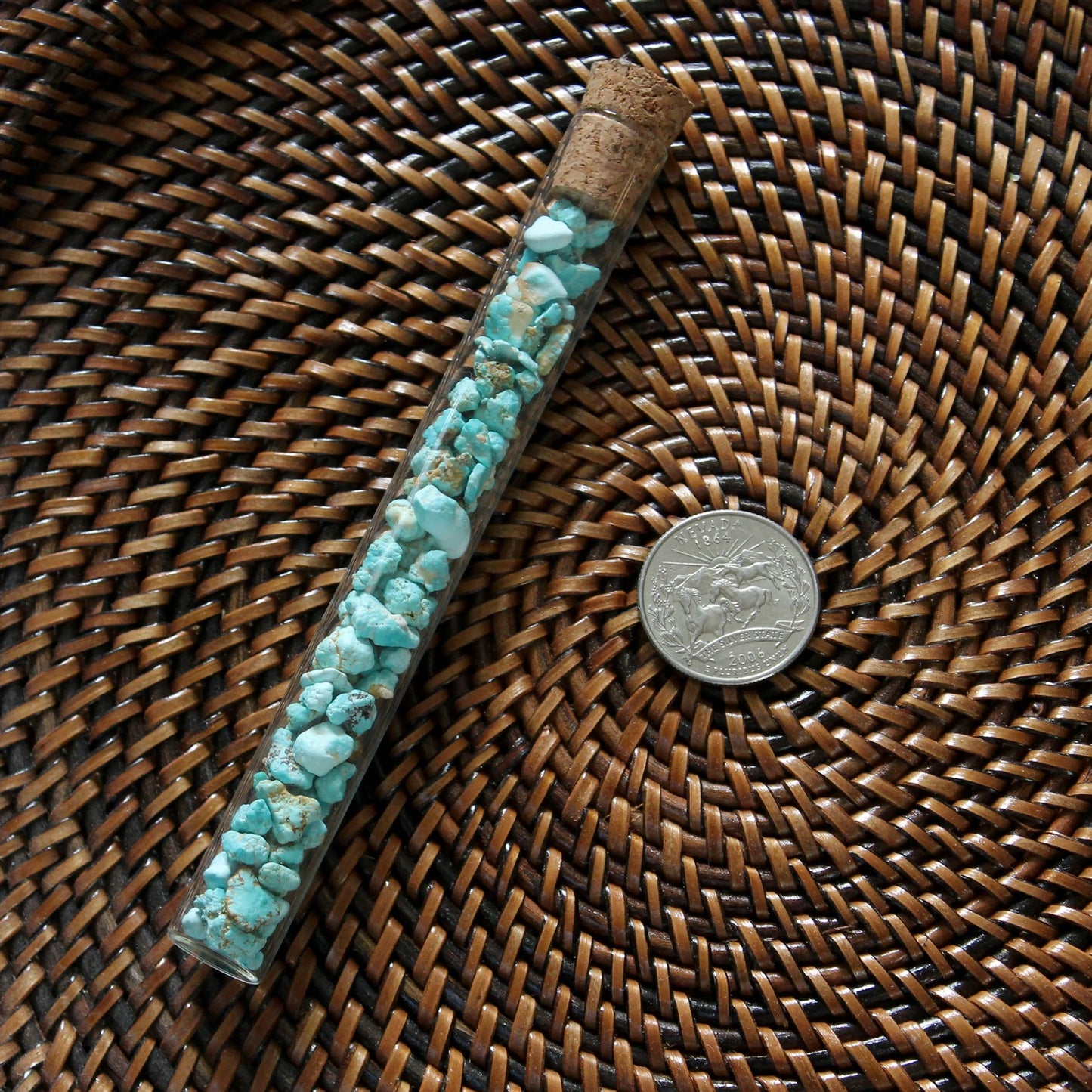 Rockhounder's gift of natural light blue turquoise nuggets