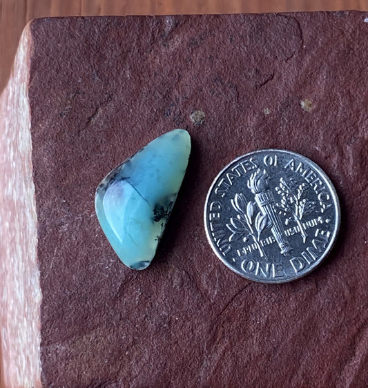 6.5 carat Australian chrysoprase cabochon by the Nevada Cassidys