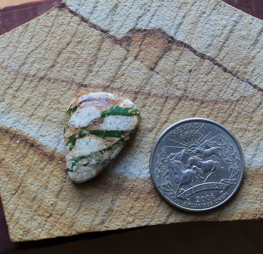 16 carat boulder-cut Stone Mountain Turquoise cabochon