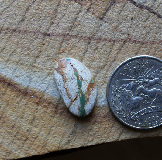 7 carat boulder-cut Stone Mountain Turquoise cabochon