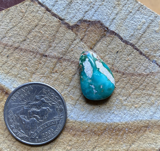 10 carat blue Stone Mountain turquoise cabochon with a high dome