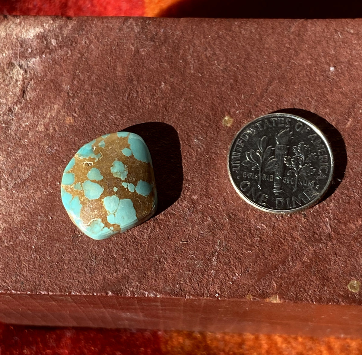 10 carat boulder-cut Stone Mountain Turquoise cabochon
