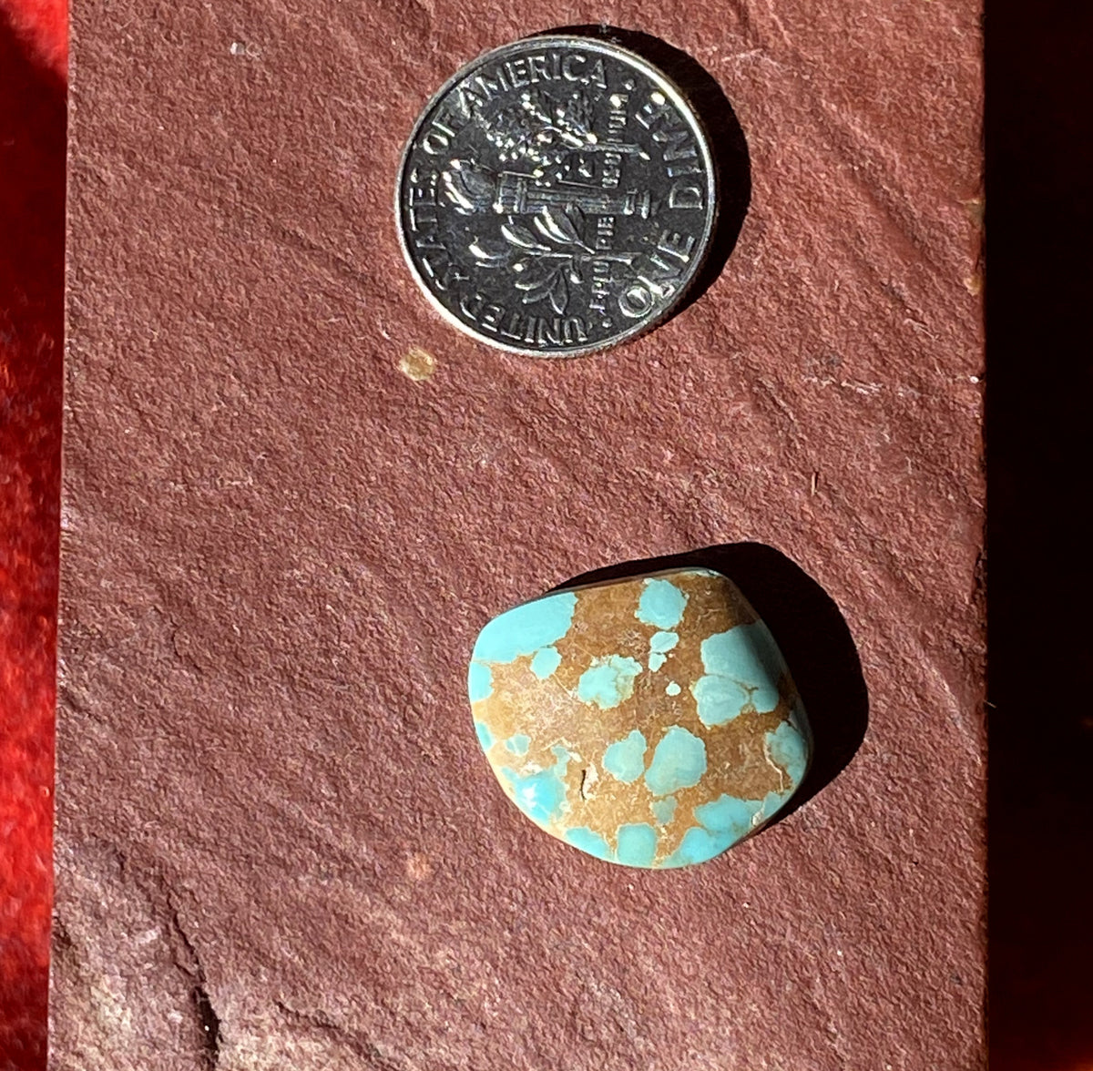 10 carat boulder-cut Stone Mountain Turquoise cabochon