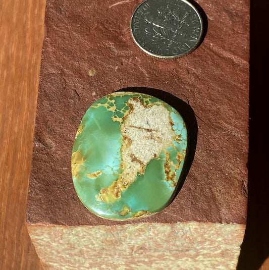 33 carat natural boulder-cut Stone Mountain Turquoise cabochon