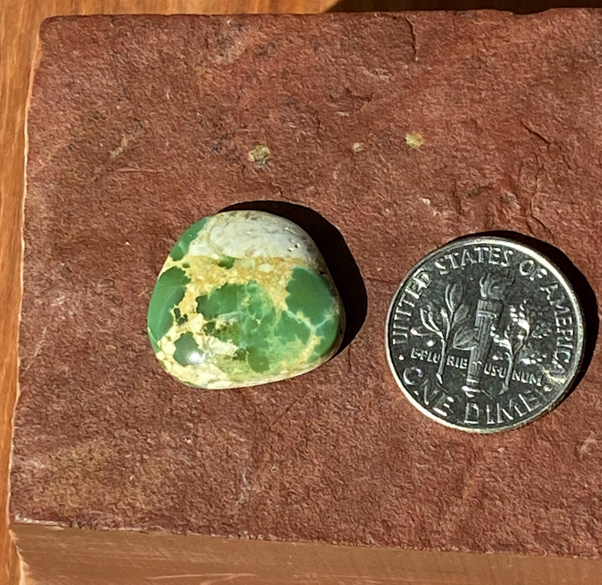 11 carat natural boulder-cut Stone Mountain Turquoise cabochon