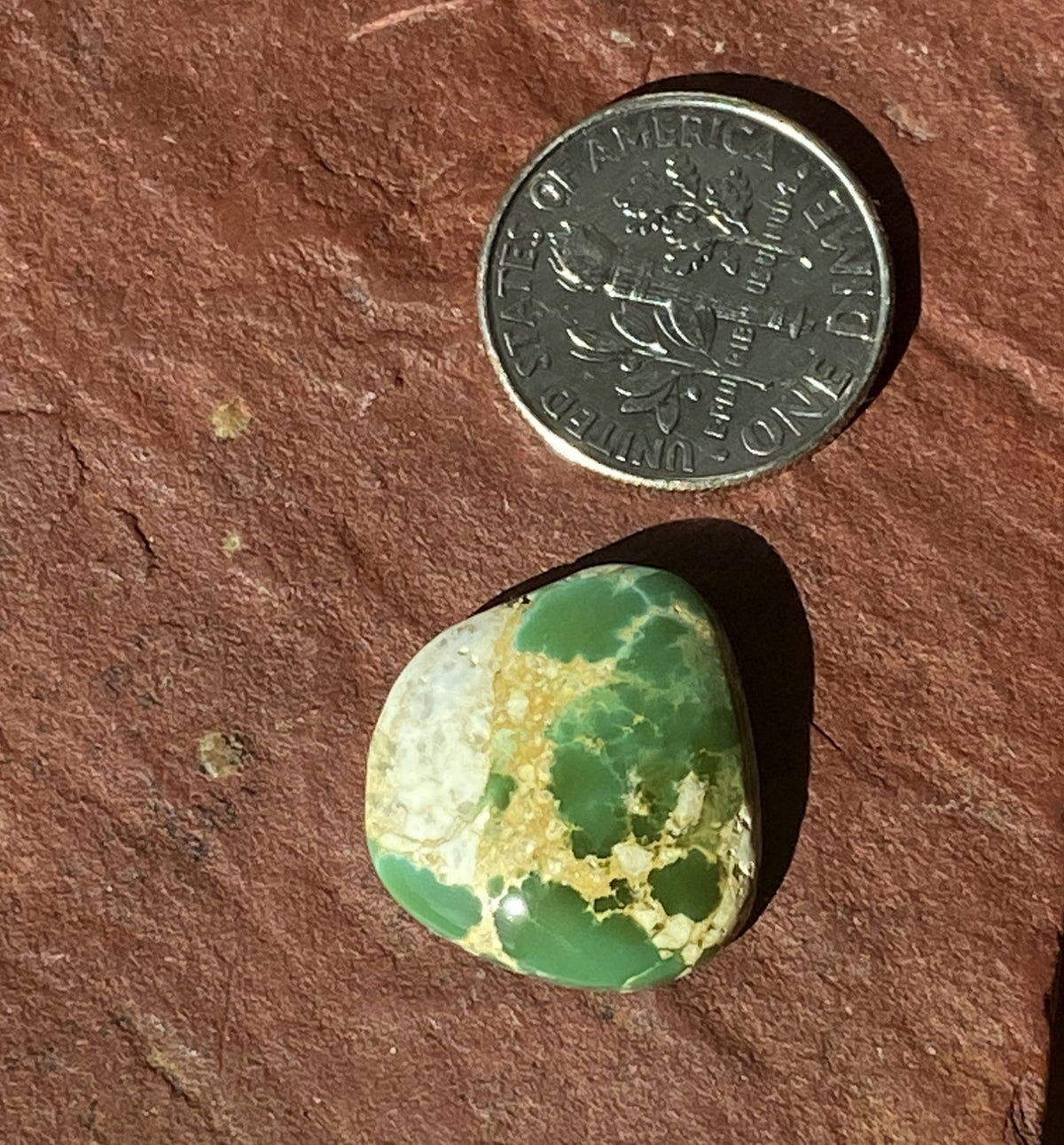 11 carat natural boulder-cut Stone Mountain Turquoise cabochon