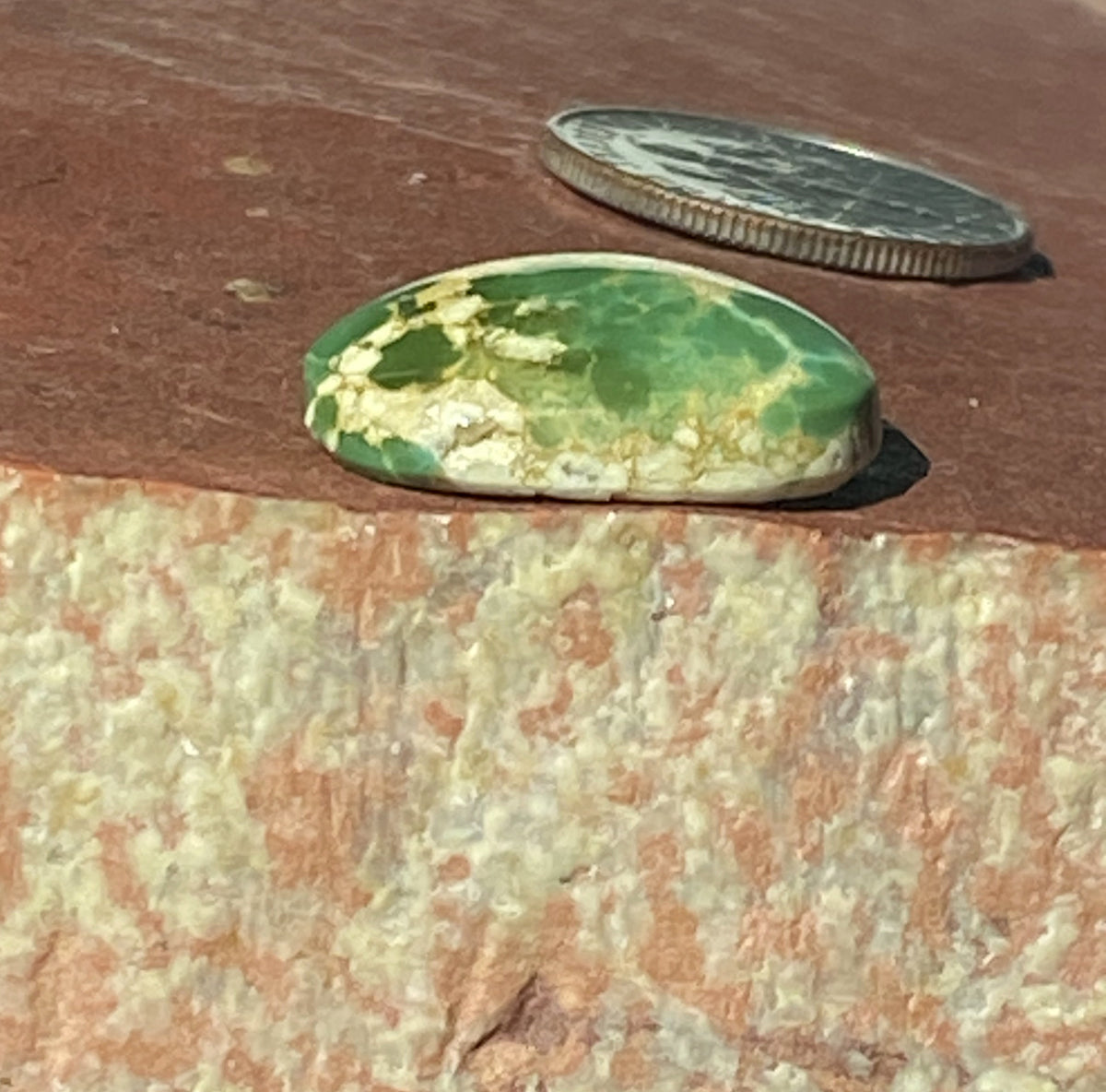 11 carat natural boulder-cut Stone Mountain Turquoise cabochon