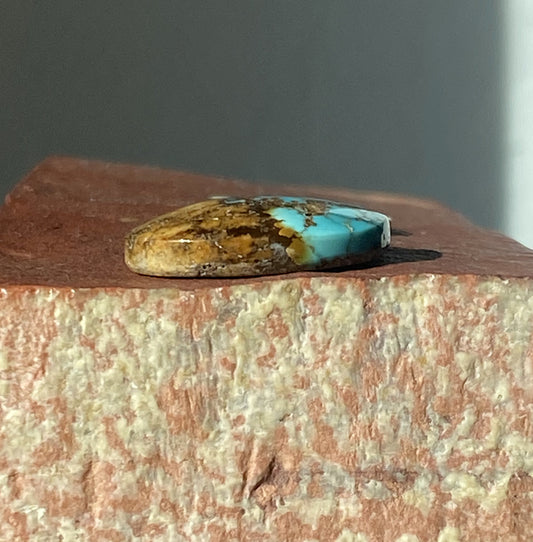 15 carat natural blue boulder-cut Stone Mountain Turquoise cabochon