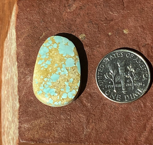13 carat natural light blue boulder-cut Stone Mountain Turquoise cabochon
