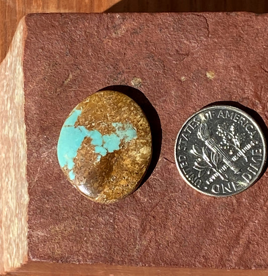 13 carat boulder-cut Stone Mountain Turquoise cabochon