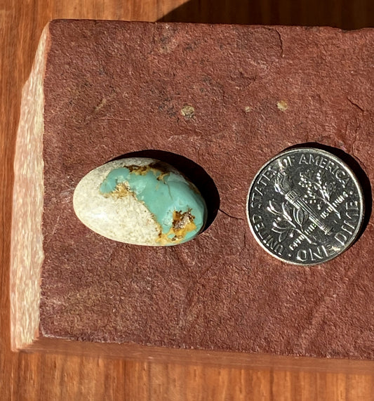 8 carats natural boulder-cut Stone Mountain Turquoise cabochon
