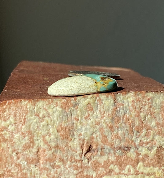 8 carats natural boulder-cut Stone Mountain Turquoise cabochon