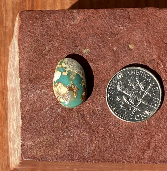 6 carats natural boulder-cut Stone Mountain Turquoise cabochon