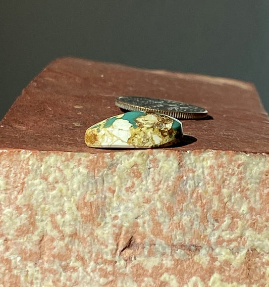 6 carats natural boulder-cut Stone Mountain Turquoise cabochon